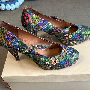 Miss Albright Colorful Floral Heels